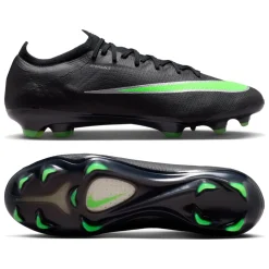 Nike Mercurial Vapor 17 Elite Gras Voetbalschoenen (FG) Zwart Felgroen Zilvergrijs
