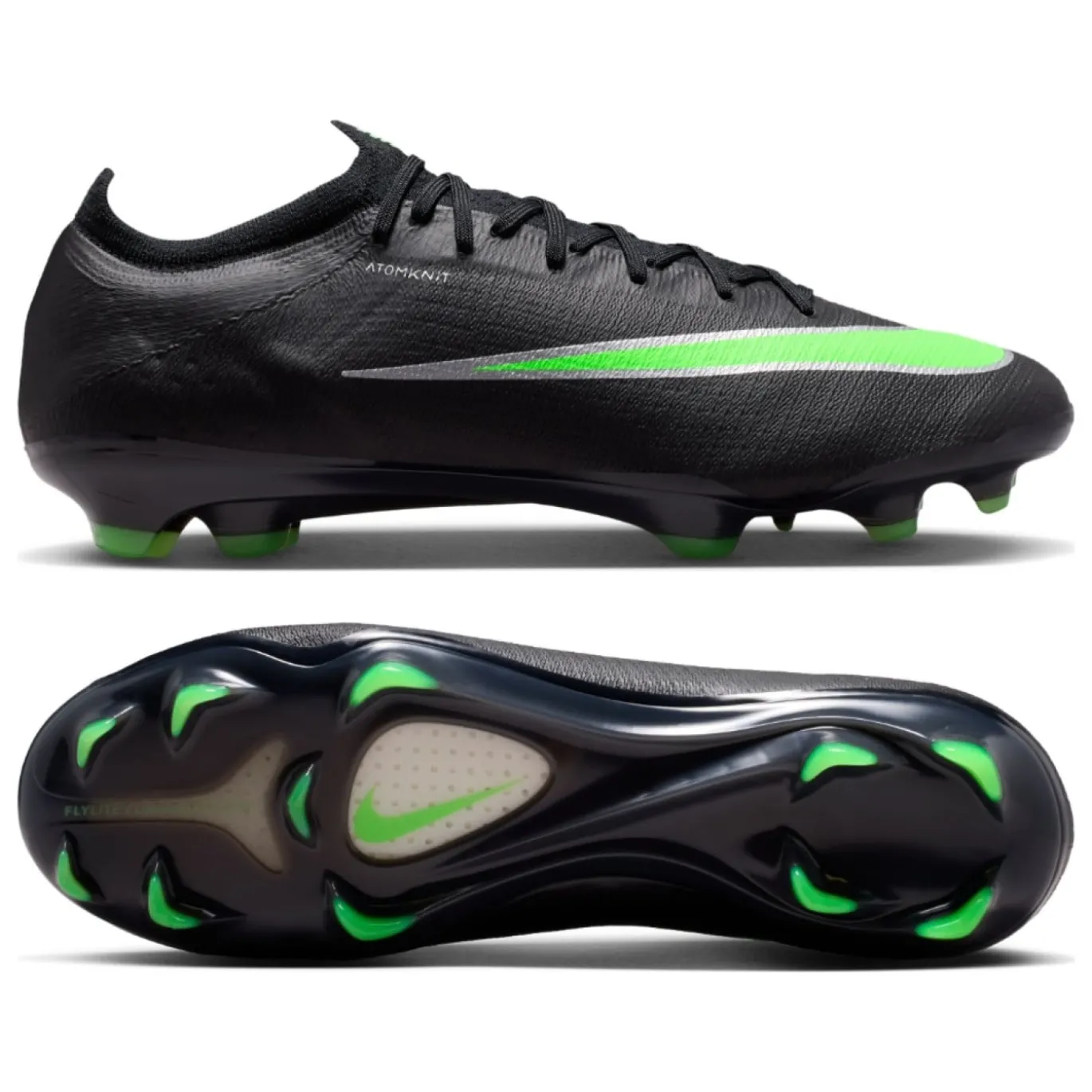 Nike Mercurial Vapor 17 Elite Gras Voetbalschoenen (FG) Zwart Felgroen Zilvergrijs