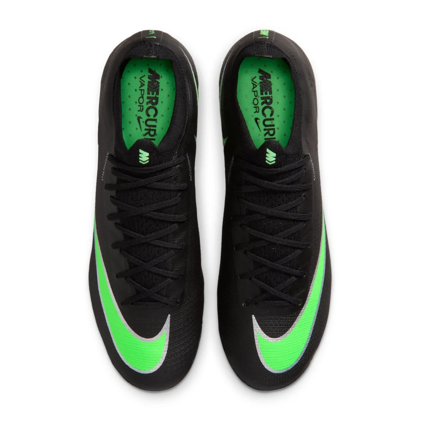 Nike Mercurial Vapor 17 Elite Gras Voetbalschoenen (FG) Zwart Felgroen Zilvergrijs