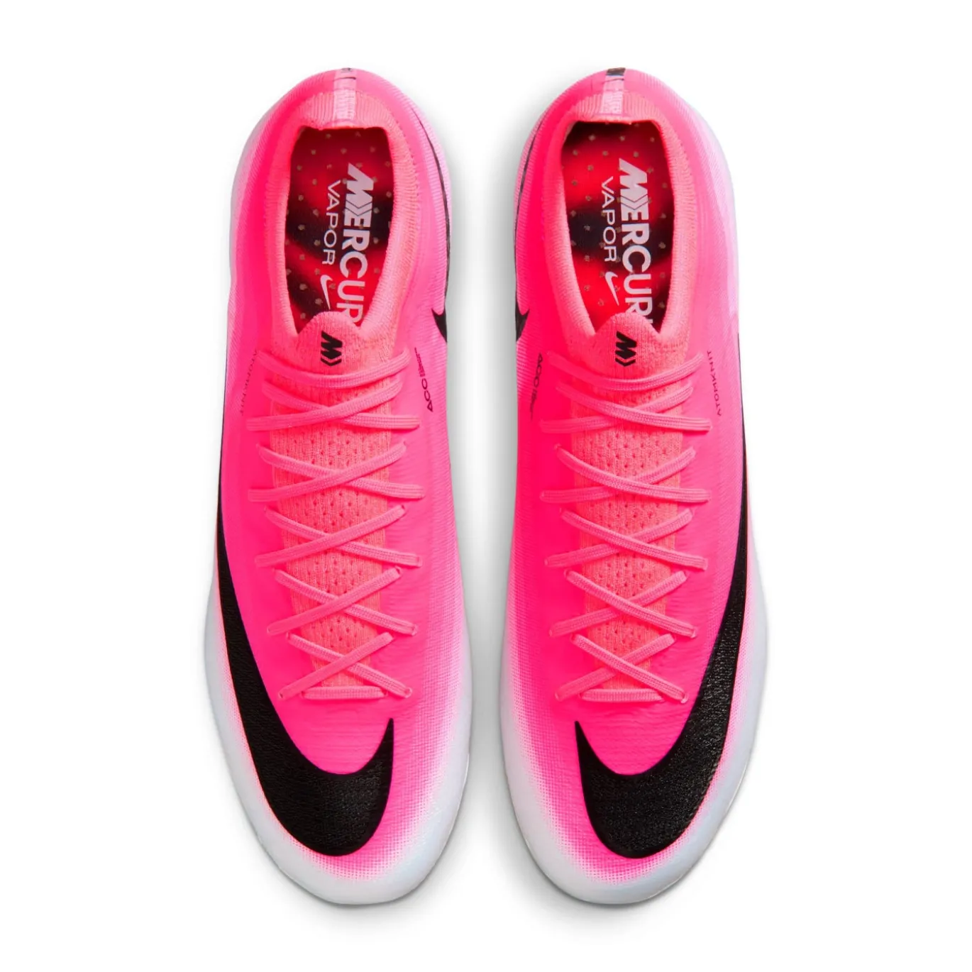 Nike Mercurial Vapor 17 Elite IJzeren-Nop Voetbalschoenen (SG) Felroze Wit Zwart