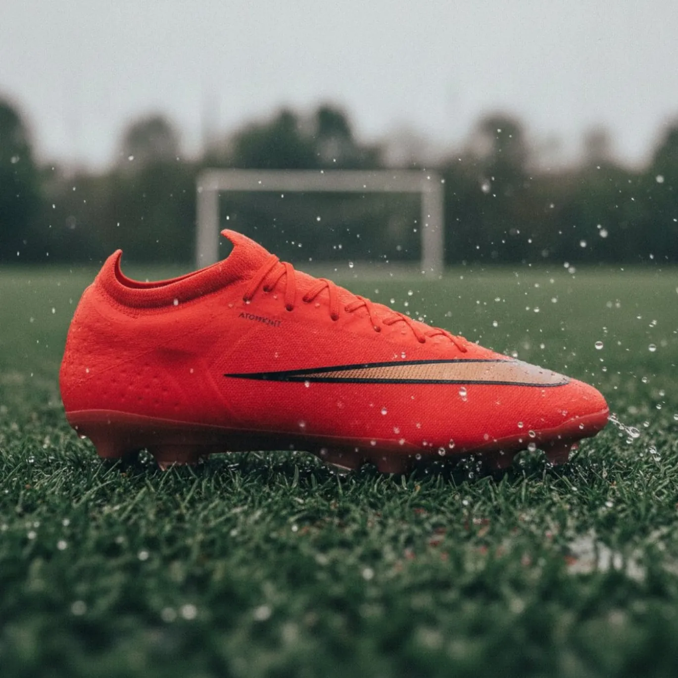 Nike Mercurial Vapor 17 Elite IJzeren-Nop Voetbalschoenen (SG) Felrood Zwart Goud