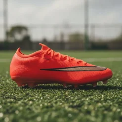 Nike Mercurial Vapor 17 Elite Kunstgras Voetbalschoenen (AG) Felrood Zwart Goud