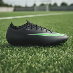 Nike Mercurial Vapor 17 Pro Gras Voetbalschoenen (FG) Zwart Felgroen Zilvergrijs