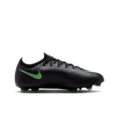 Nike Mercurial Vapor 17 Pro Gras Voetbalschoenen (FG) Kids Zwart Felgroen Zilvergrijs