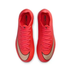 Nike Mercurial Vapor 17 Pro Gras Voetbalschoenen (FG) Kids Felrood Zwart Goud