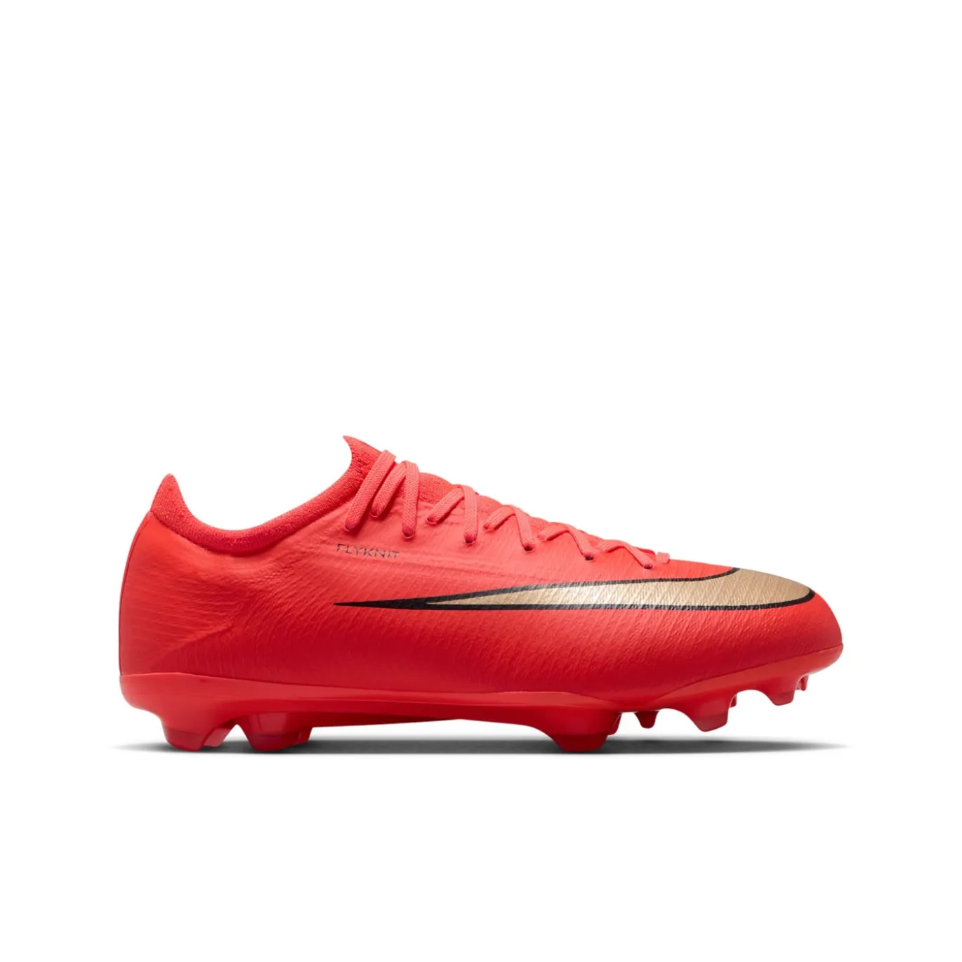 Nike Mercurial Vapor 17 Pro Gras Voetbalschoenen (FG) Kids Felrood Zwart Goud