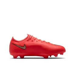 Nike Mercurial Vapor 17 Pro Gras Voetbalschoenen (FG) Kids Felrood Zwart Goud
