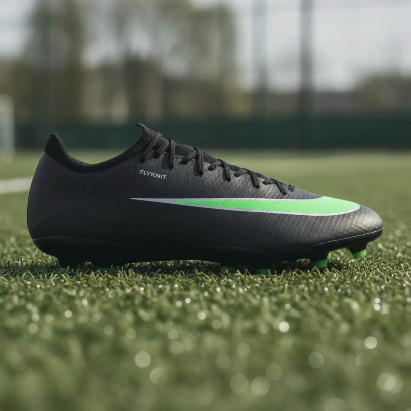 Nike Mercurial Vapor 17 Pro Kunstgras Voetbalschoenen (AG) Zwart Felgroen Zilvergrijs