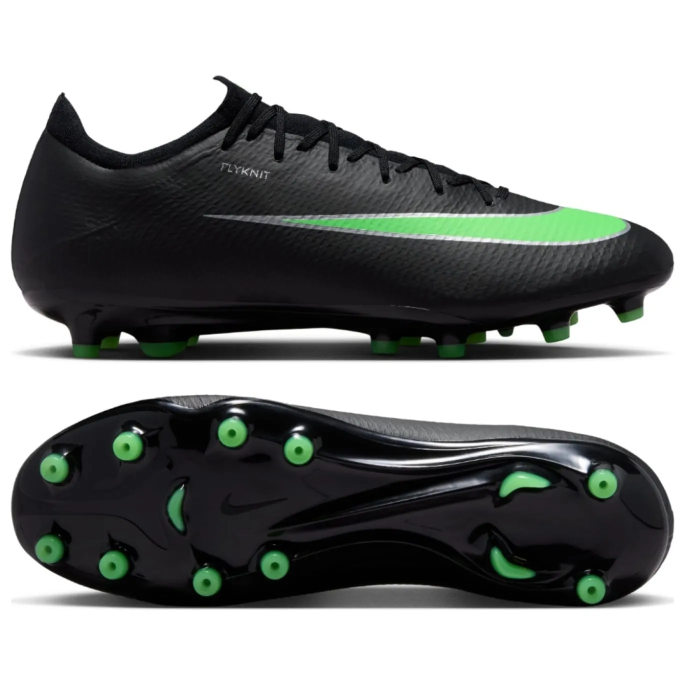 Nike Mercurial Vapor 17 Pro Kunstgras Voetbalschoenen (AG) Zwart Felgroen Zilvergrijs