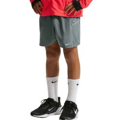 Nike Miler Trainingsbroekje Kids Donkergrijs Zilver