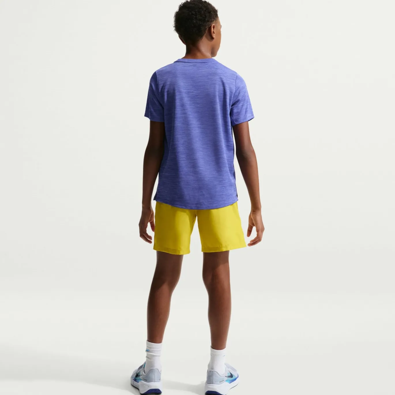 Nike Miler Trainingsshirt Kids Paars Zilver