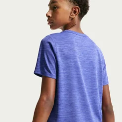 Nike Miler Trainingsshirt Kids Paars Zilver