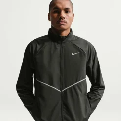 Nike Miler UV Repel Stride Trainingsjack Zwart Zilver