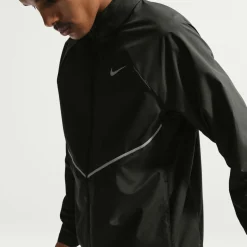 Nike Miler UV Repel Stride Trainingsjack Zwart Zilver