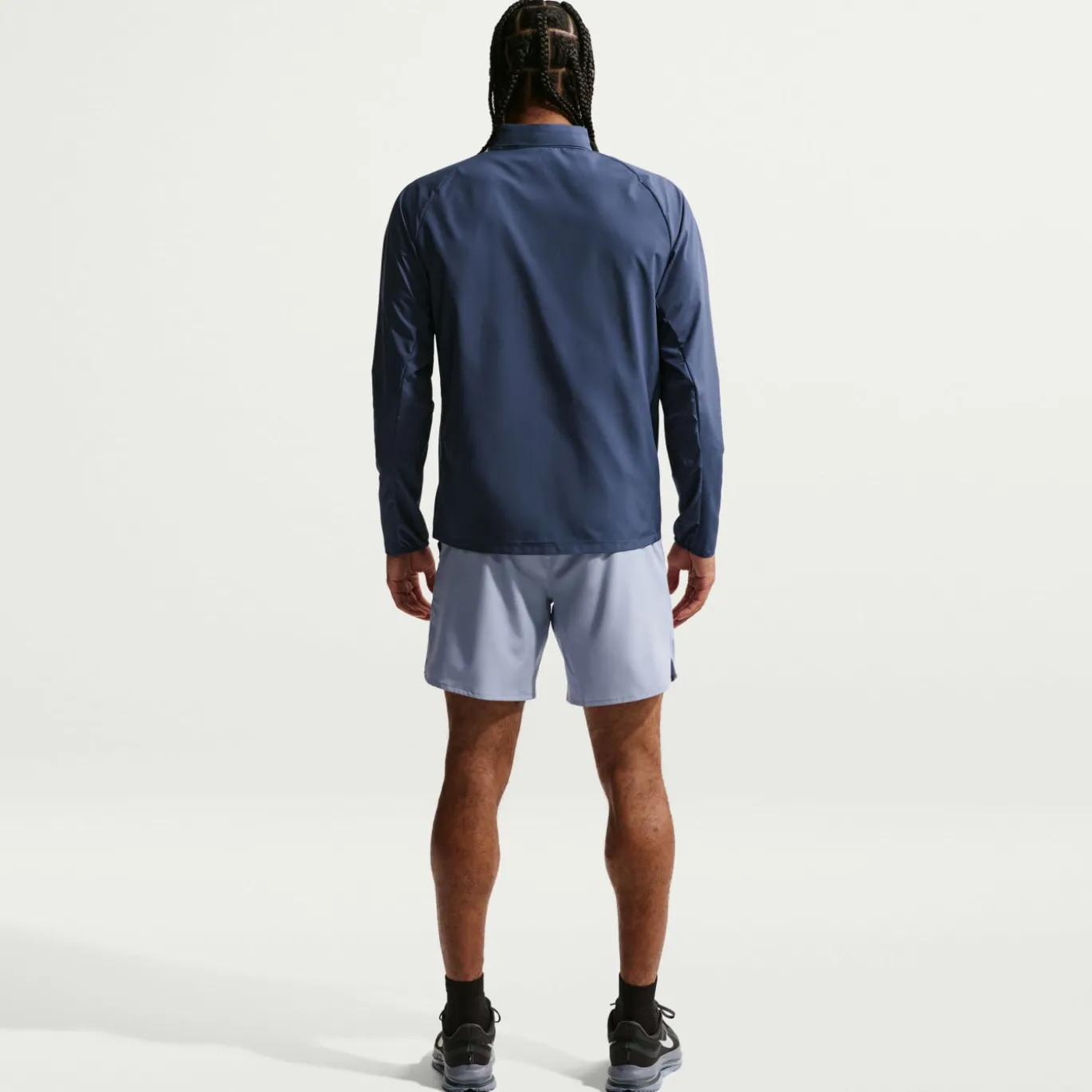Nike Miler UV Repel Stride Trainingsjack Donkerblauw Zilver