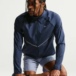Nike Miler UV Repel Stride Trainingspak Donkerblauw Zilver
