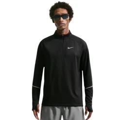 Nike Miler UV Trainingstrui 1/4-Zip Zwart Zilver