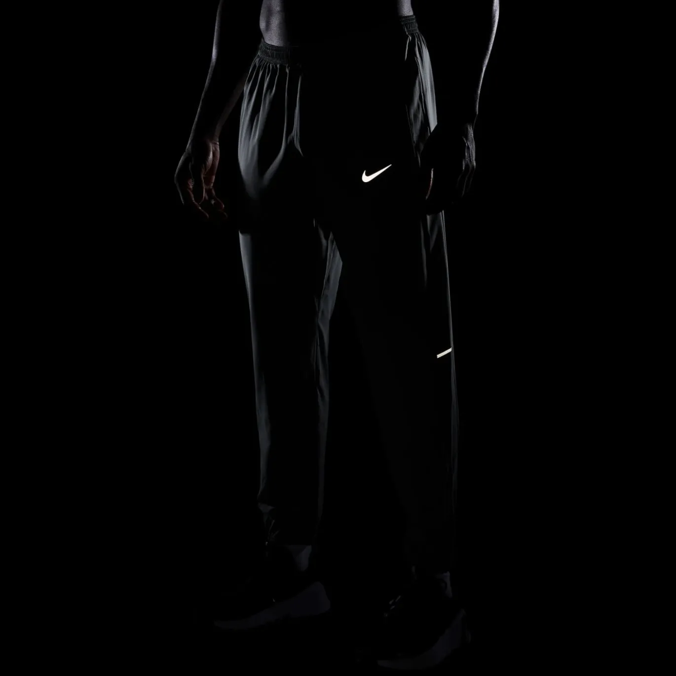 Nike Miler Woven Trainingsbroek Donkergrijs Wit
