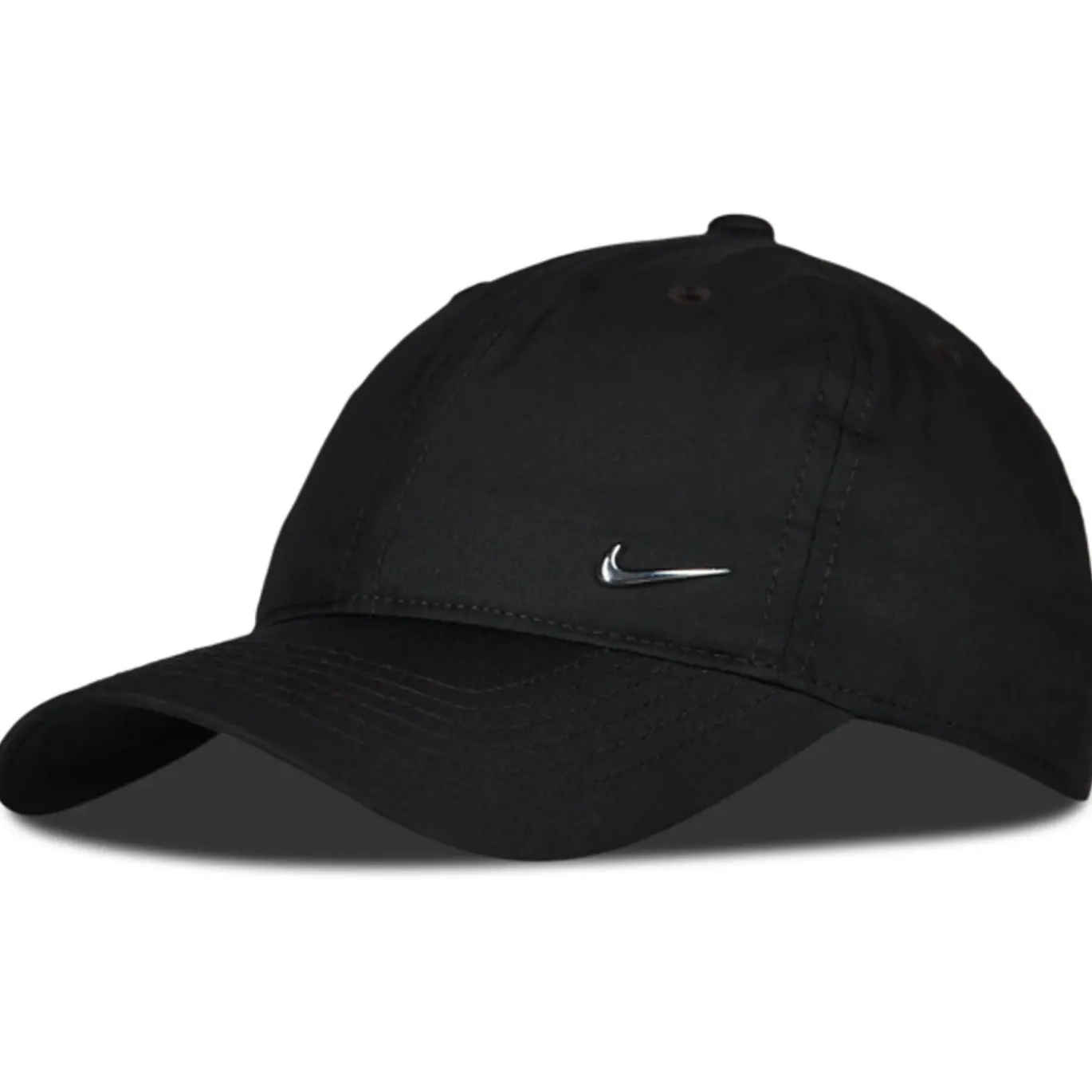 Nike Nan Dri-FIT Club Metal Swoosh Pet Kleuters Zwart Zilver