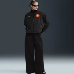 Nike Nederland Anthem Trainingsjack OranjeLeeuwinnen 2025-2027 Dames Zwart Wit