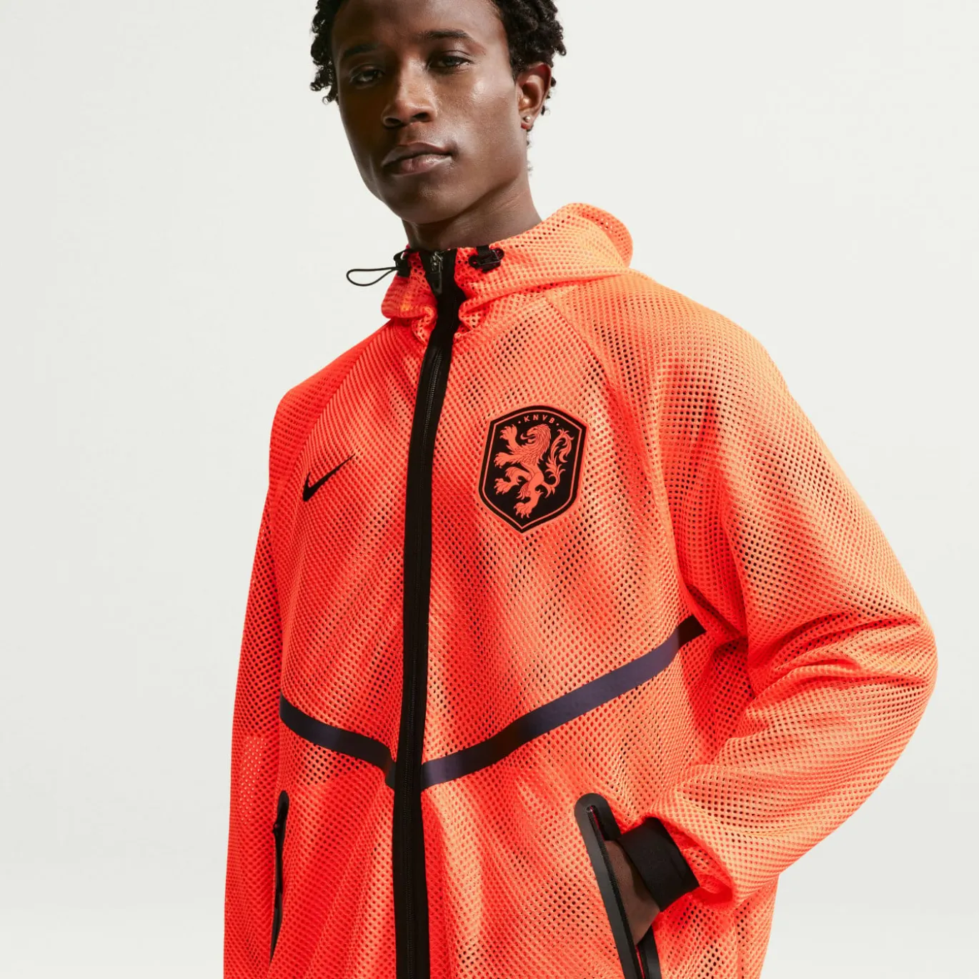 Nike Nederland Anthem Trainingsjack KMC 2026-2028 Oranje Zwart