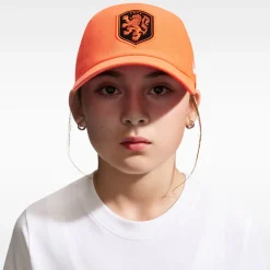 Nike Nederland Club Pet Kids Oranje Zwart Wit