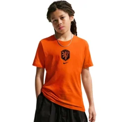 Nike Nederland Crest T-Shirt 2026-2028 Kids Oranje Zwart