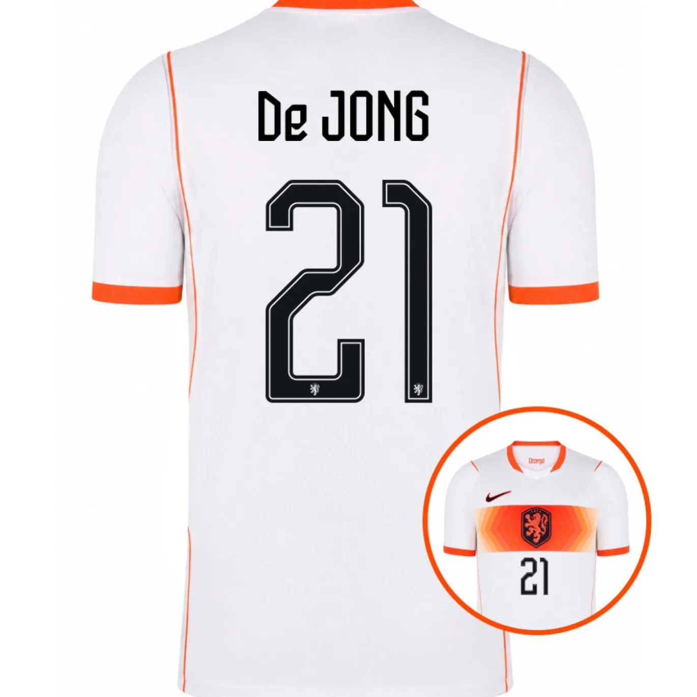Nike Nederland De Jong 21 Uitshirt 2026-2028
