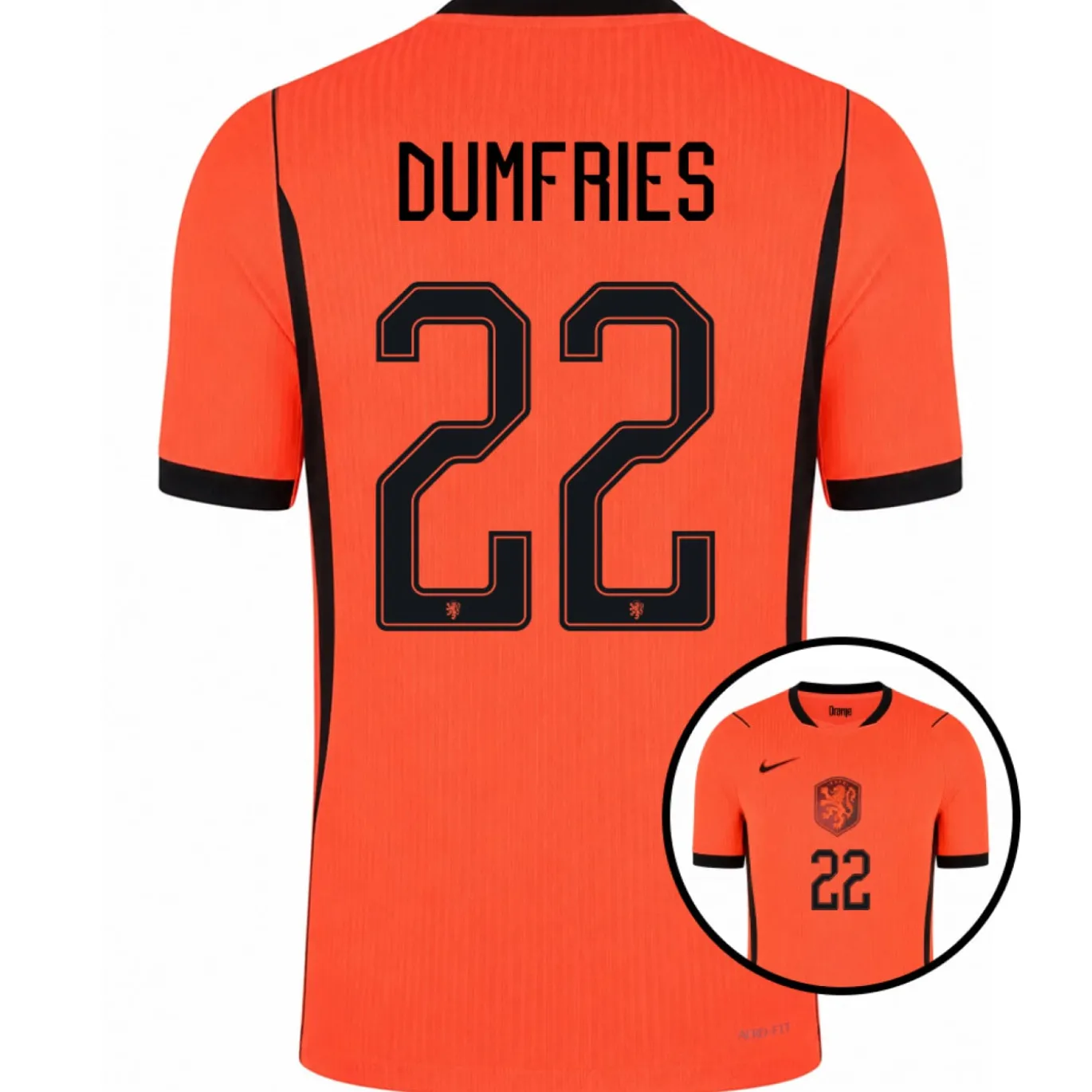 Nike Nederland Dumfries 22 Thuisshirt Authentic 2026-2028