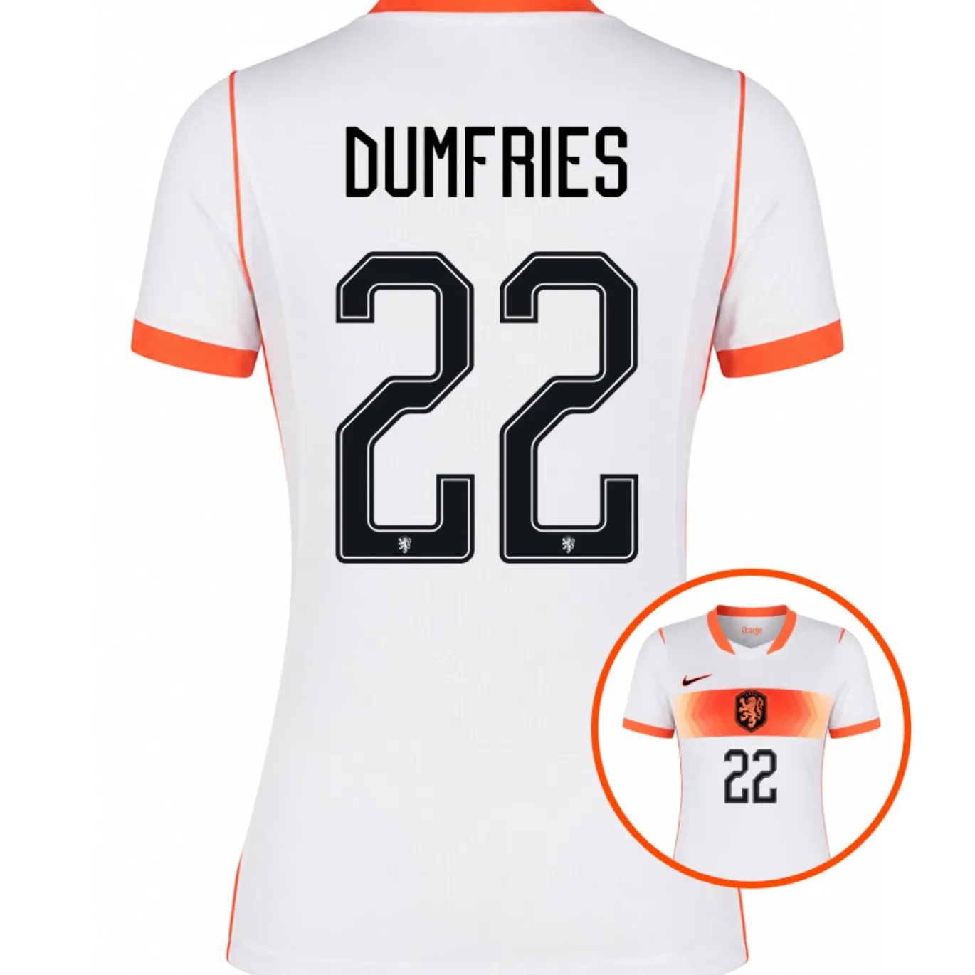 Nike Nederland Dumfries 22 Uitshirt 2026-2028 Dames