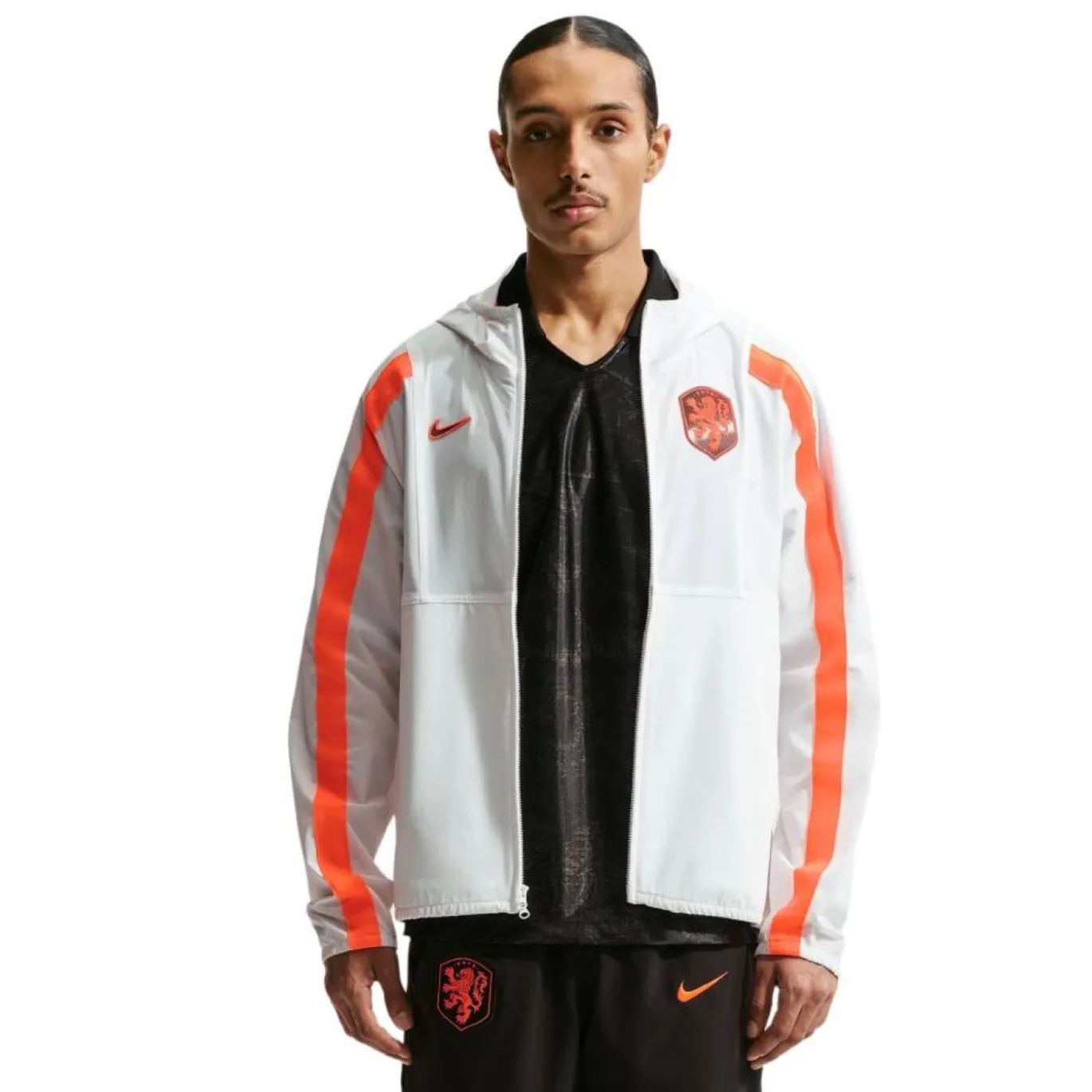 Nike Nederland Energy Trainingsjack 2026-2028 Wit Oranje Zwart