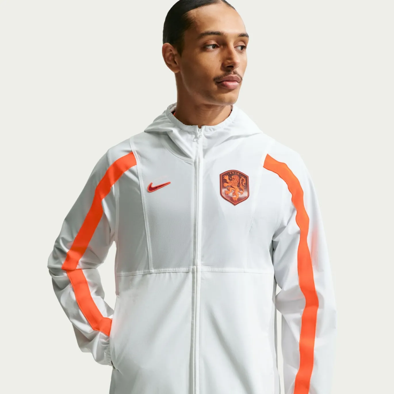 Nike Nederland Energy Trainingsjack 2026-2028 Wit Oranje Zwart