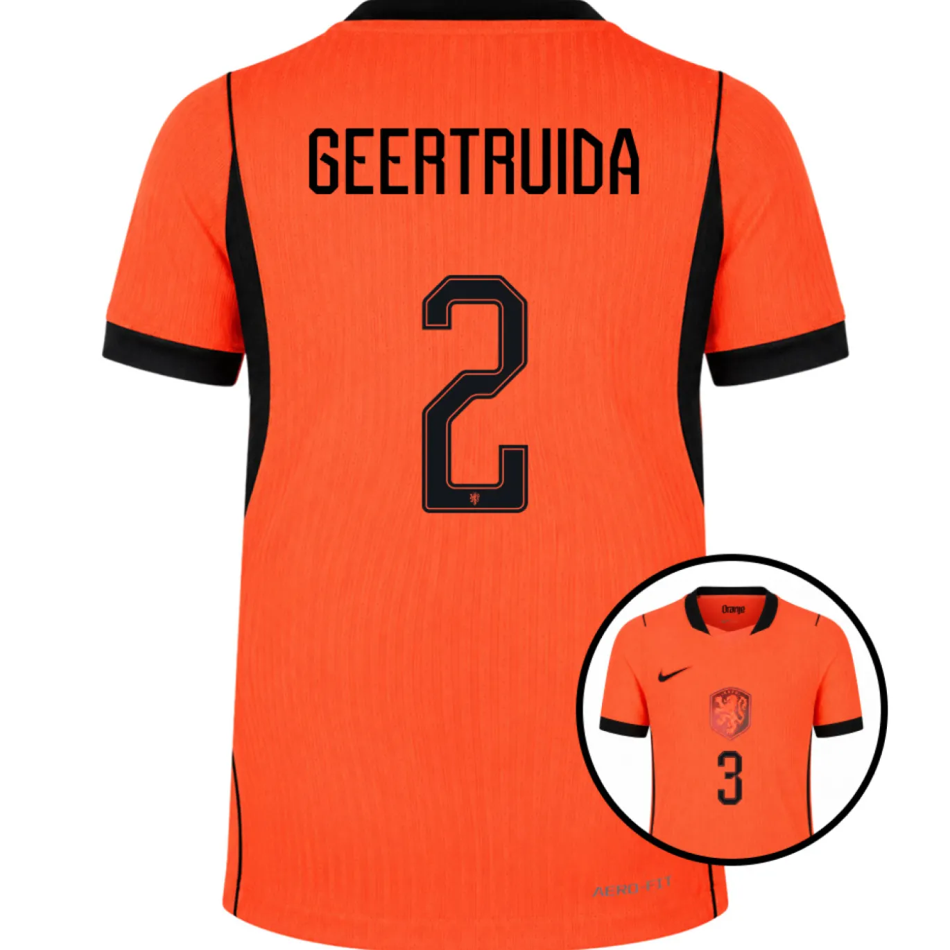 Nike Nederland Geertruida 2 Thuisshirt Authentic 2026-2028 Kids