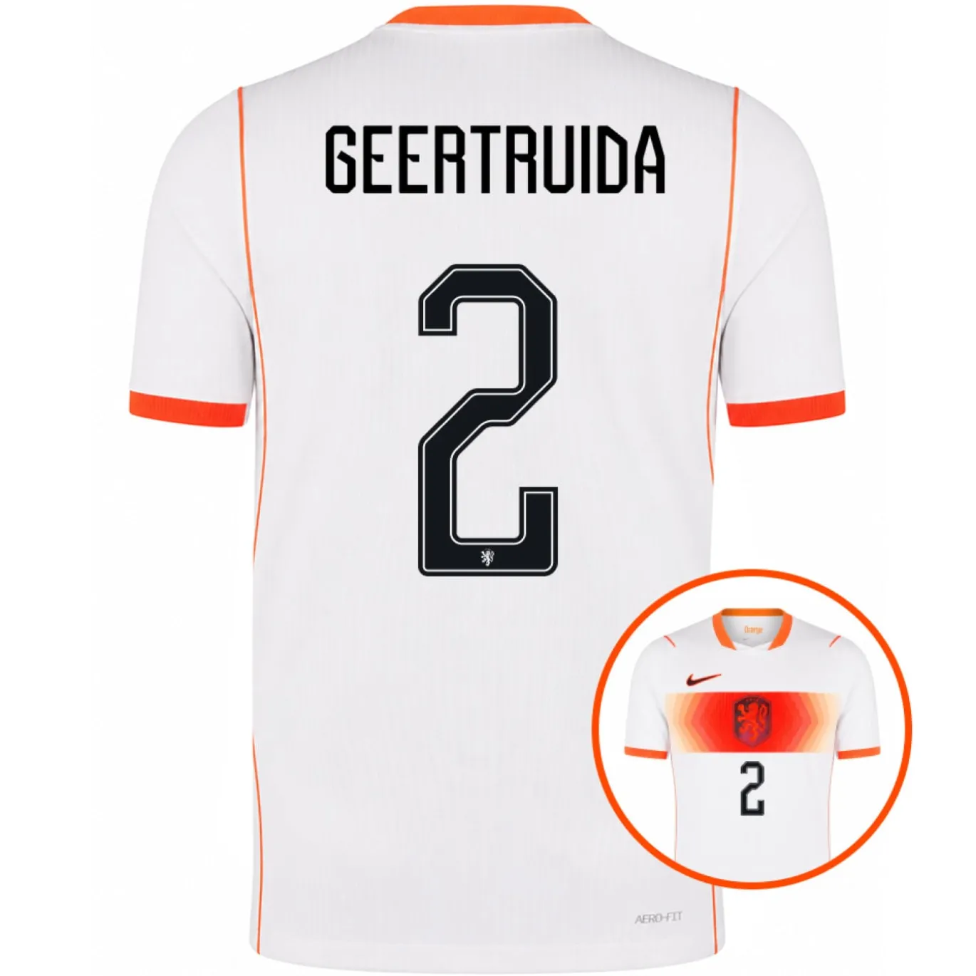 Nike Nederland Geertruida 2 Uitshirt Authentic 2026-2028