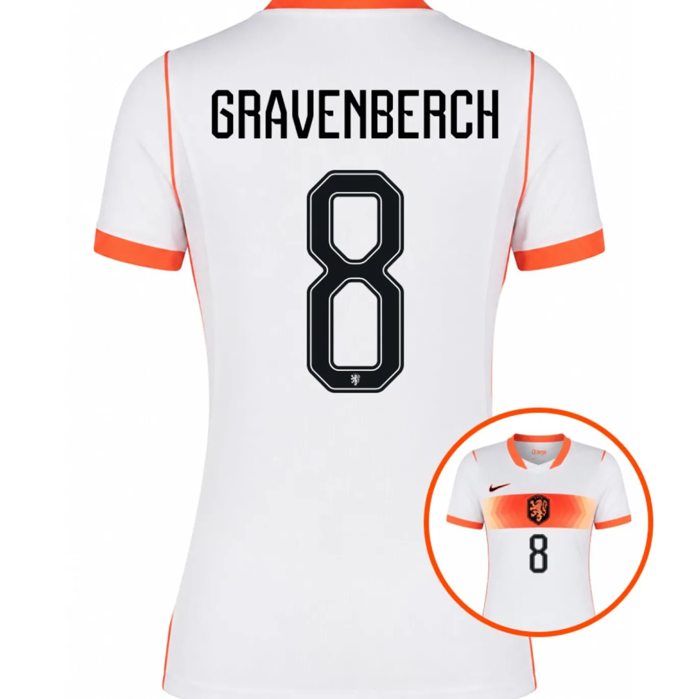 Nike Nederland Gravenberch 8 Uitshirt 2026-2028 Dames