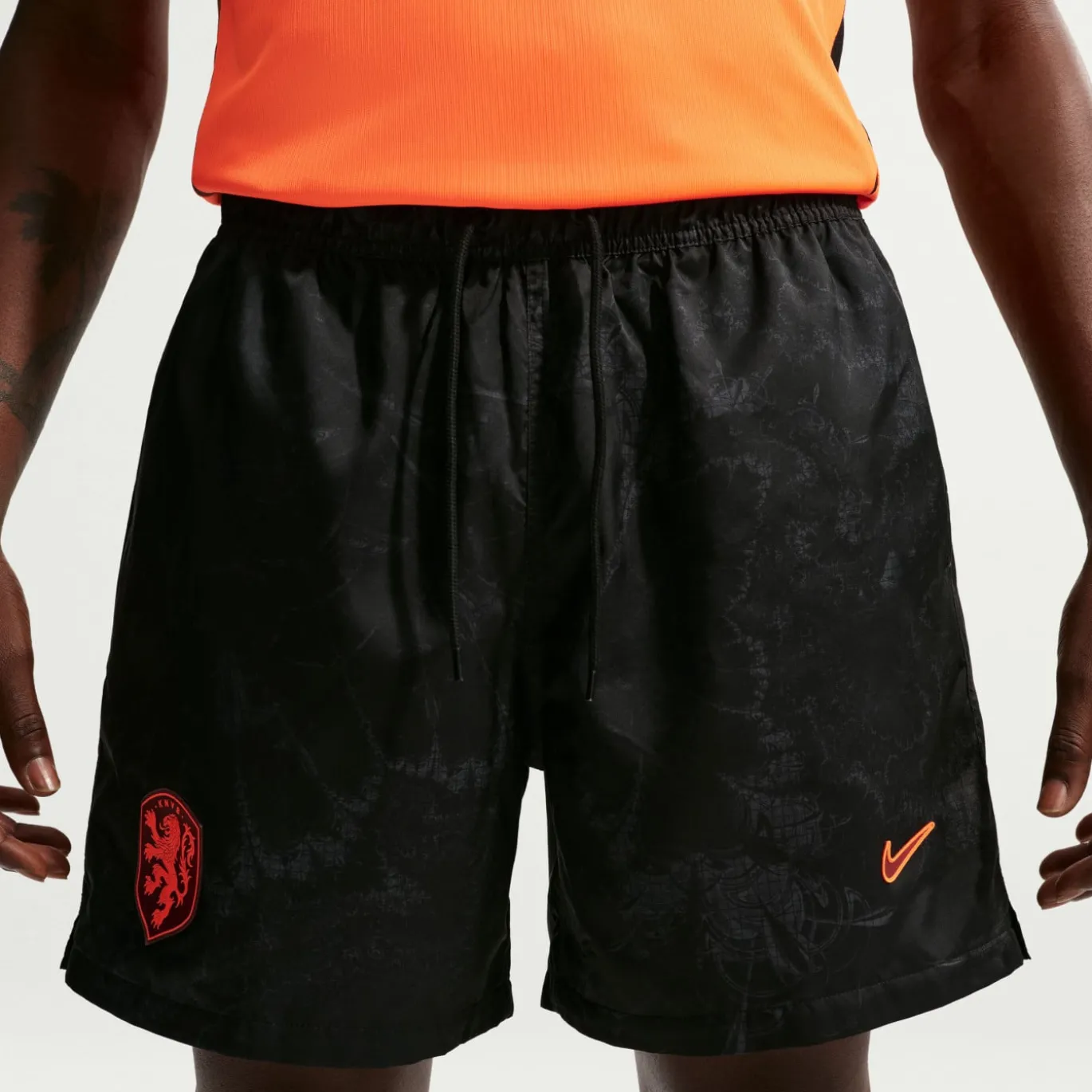 Nike Nederland Polo Zomerset 2026-2028 Zwart Oranje
