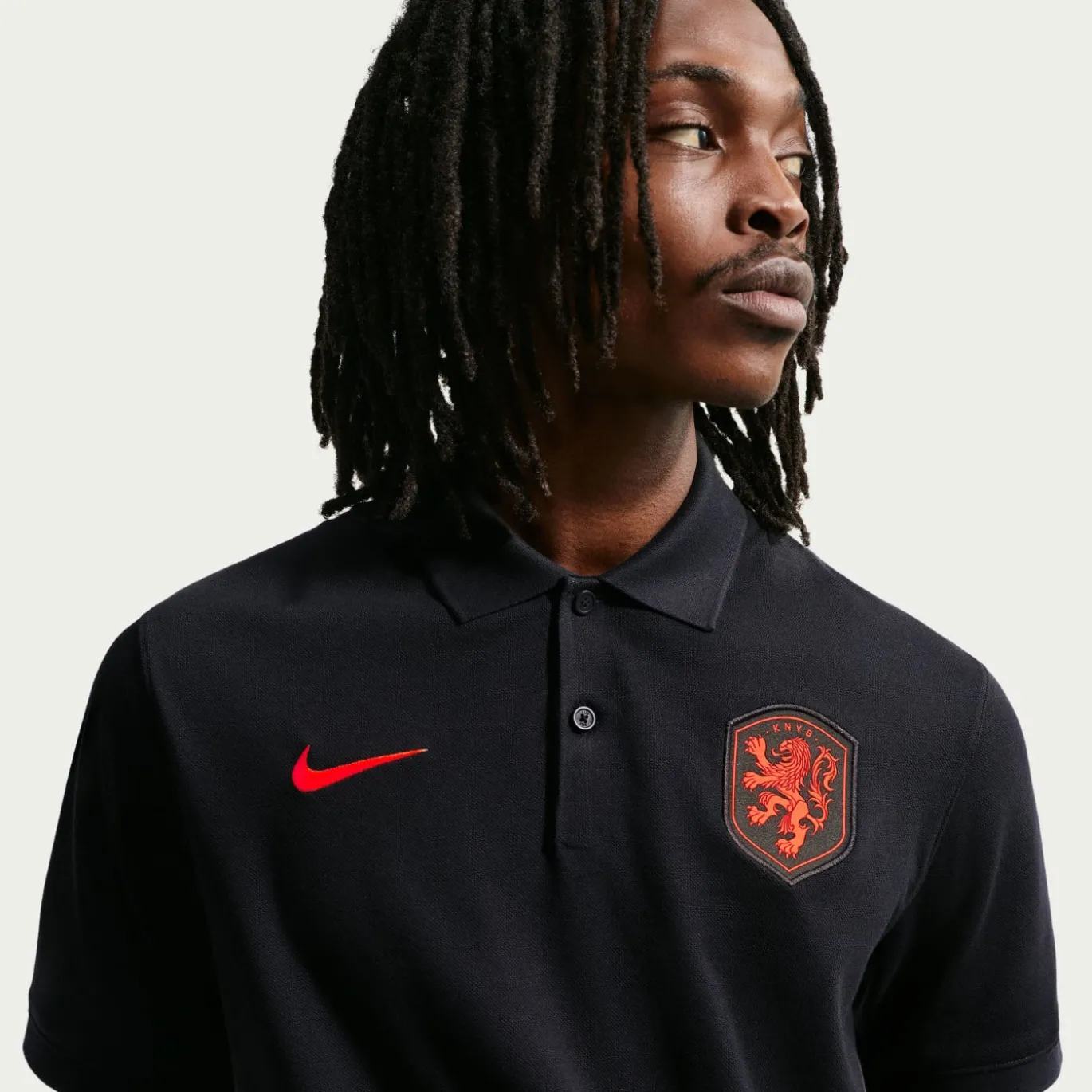 Nike Nederland Polo Zomerset 2026-2028 Zwart Oranje