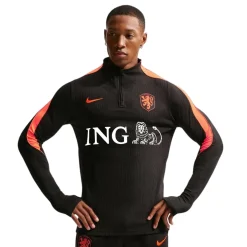 Nike Nederland Strike Elite Trainingstrui 1/4-Zip 2026-2028 Zwart Oranje