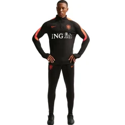 Nike Nederland Strike Elite Trainingstrui 1/4-Zip 2026-2028 Zwart Oranje