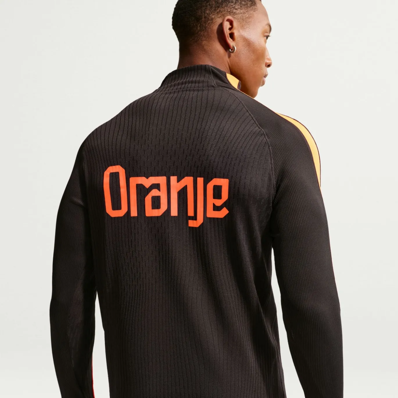 Nike Nederland Strike Elite Trainingstrui 1/4-Zip 2026-2028 Zwart Oranje