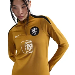 Nike Nederland Strike Trainingstrui 1/4-Zip OranjeLeeuwinnen 2025-2027 Dames Brons Zwart Wit