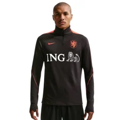 Nike Nederland Strike Trainingstrui 1/4-Zip 2026-2028 Zwart Oranje