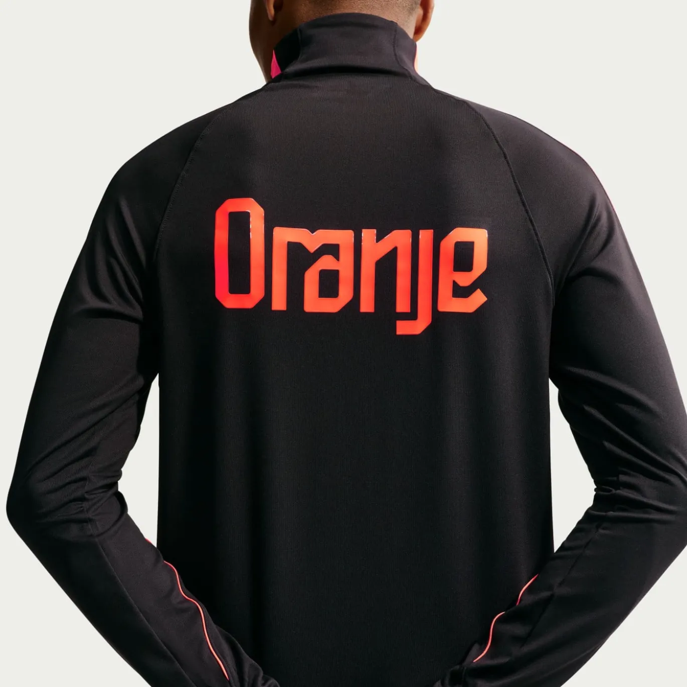 Nike Nederland Strike Trainingstrui 1/4-Zip 2026-2028 Zwart Oranje
