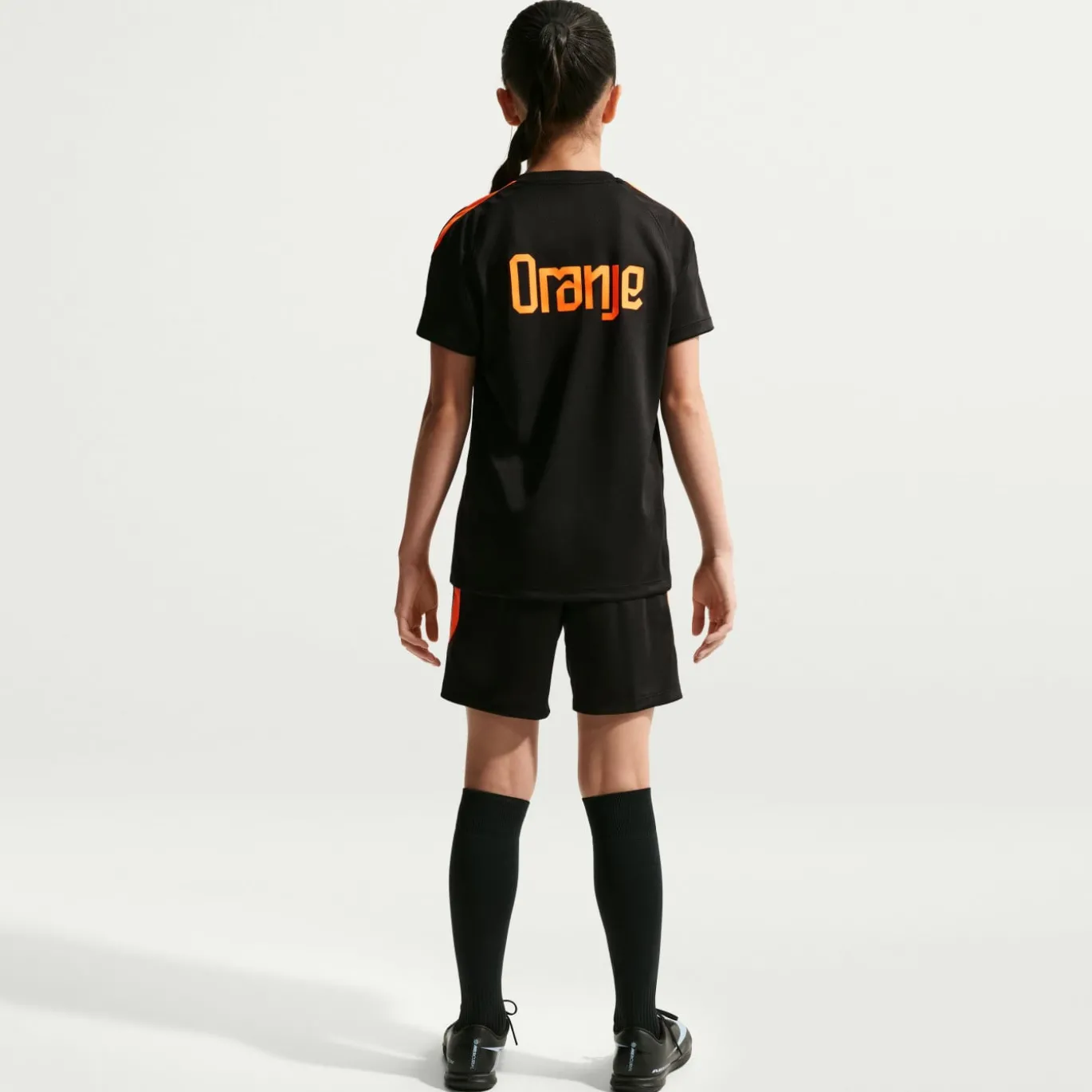 Nike Nederland Strike Trainingsbroekje 2026-2028 Kids Zwart Oranje