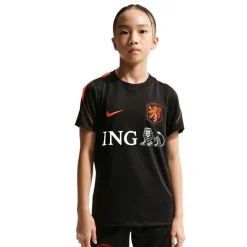 Nike Nederland Strike Trainingsshirt 2026-2028 Kids Zwart Oranje