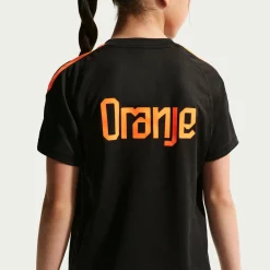 Nike Nederland Strike Trainingsshirt 2026-2028 Kids Zwart Oranje