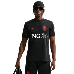 Nike Nederland Strike Trainingsshirt 2026-2028 Zwart Oranje