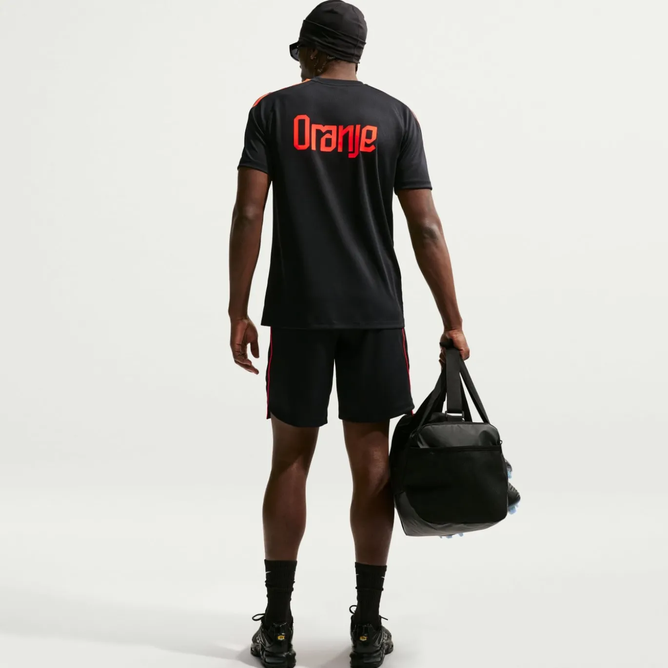 Nike Nederland Strike Trainingsshirt 2026-2028 Zwart Oranje