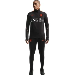 Nike Nederland Strike Trainingspak 1/4-Zip 2026-2028 Zwart Oranje