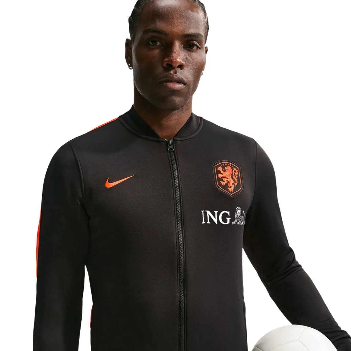 Nike Nederland Strike Trainingspak Full-Zip 2026-2028 Zwart Oranje